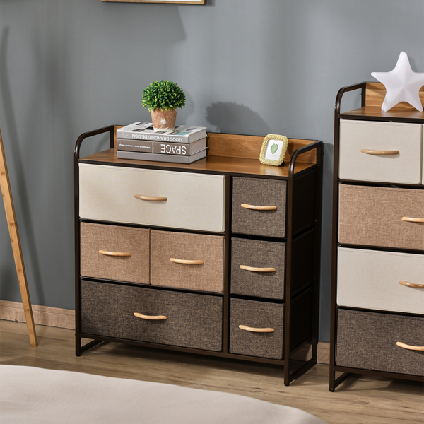 7-Drawer Fabric Dresser, Storage Organizer