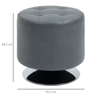 360° Swivel Foot Stool – Grey