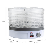 5-Tier Food Dehydrator 245W — Simple, Compact, Effective