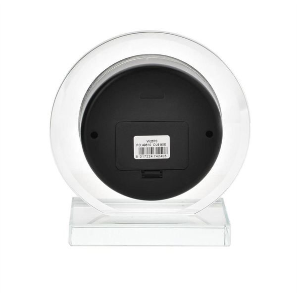Wm. Widdop Round Glass Mantel Clock - Timeless Precision & Style