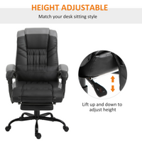 PU Leather Massage Racing Chair - Electric, Remote, Angle-Adjustable