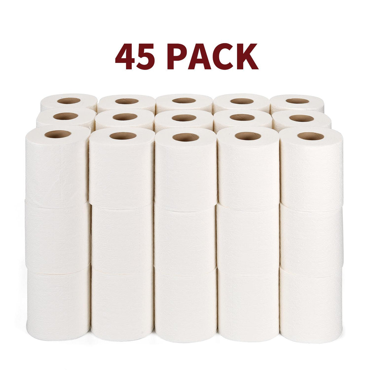 Vinsani Bamboo Eco-Friendly Toilet Roll 45 Pack 3 Ply