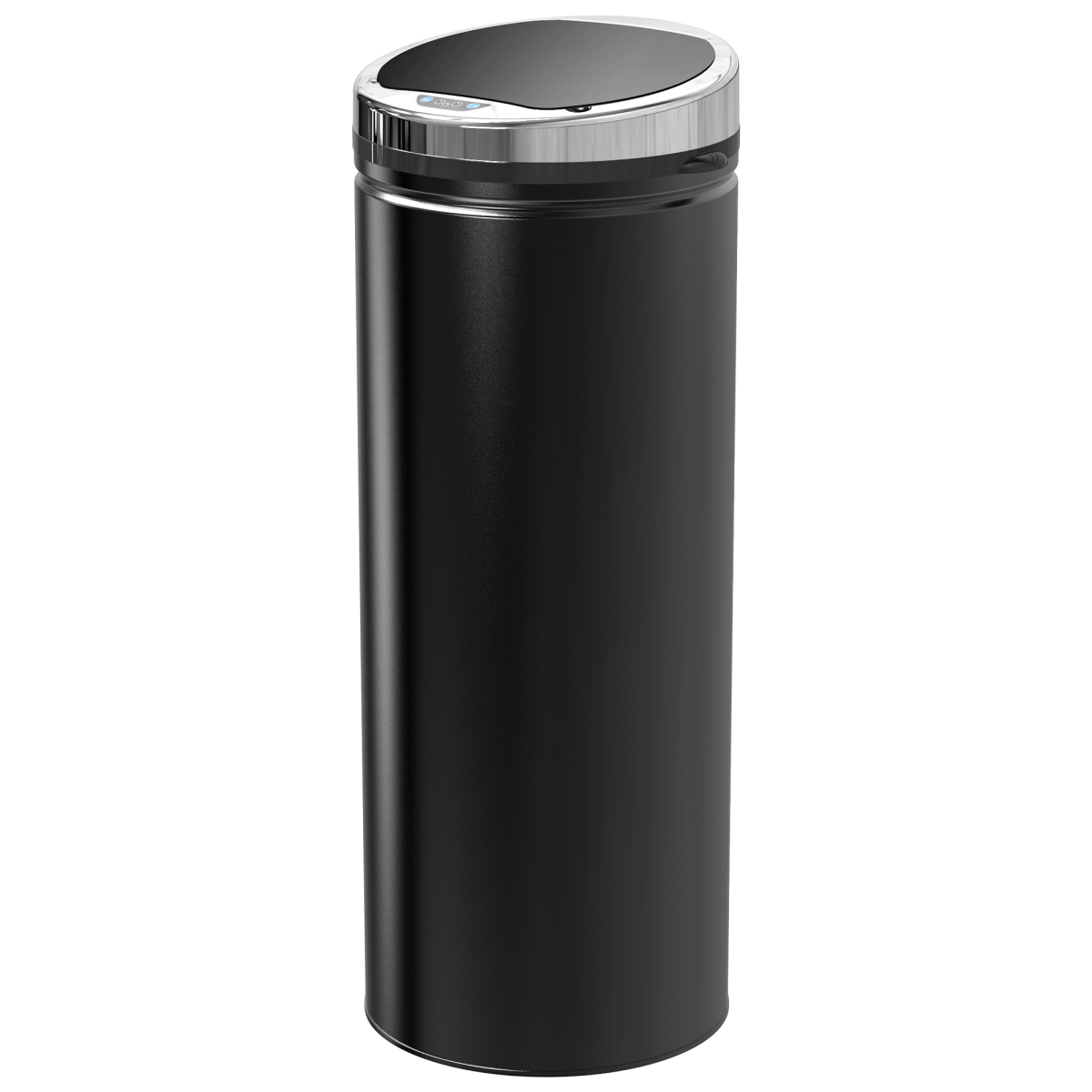 50L Black Stainless Steel Infrared Sensor Trash Can with Removable Inner Bucket