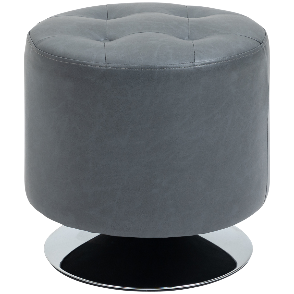 360° Swivel Foot Stool – Grey