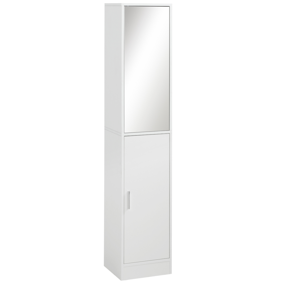 Kleankin Tall Mirrored Bathroom Cabinet