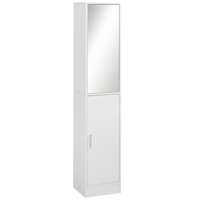 Kleankin Tall Mirrored Bathroom Cabinet