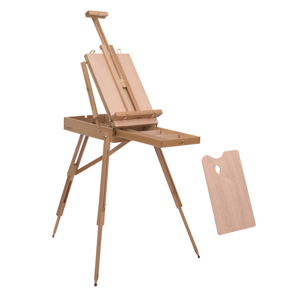 Foldable Beech Wood Art Easel with Drawer - Adjustable and Portable Studio